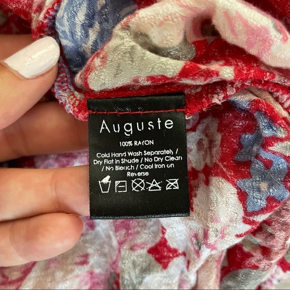 AUGUSTE The Label Red Francis Floral Slip Dress S - Picture 8 of 9